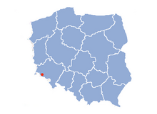 Pooenie na mapie Polski